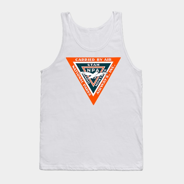 1930 National Parks Airways Tank Top by historicimage